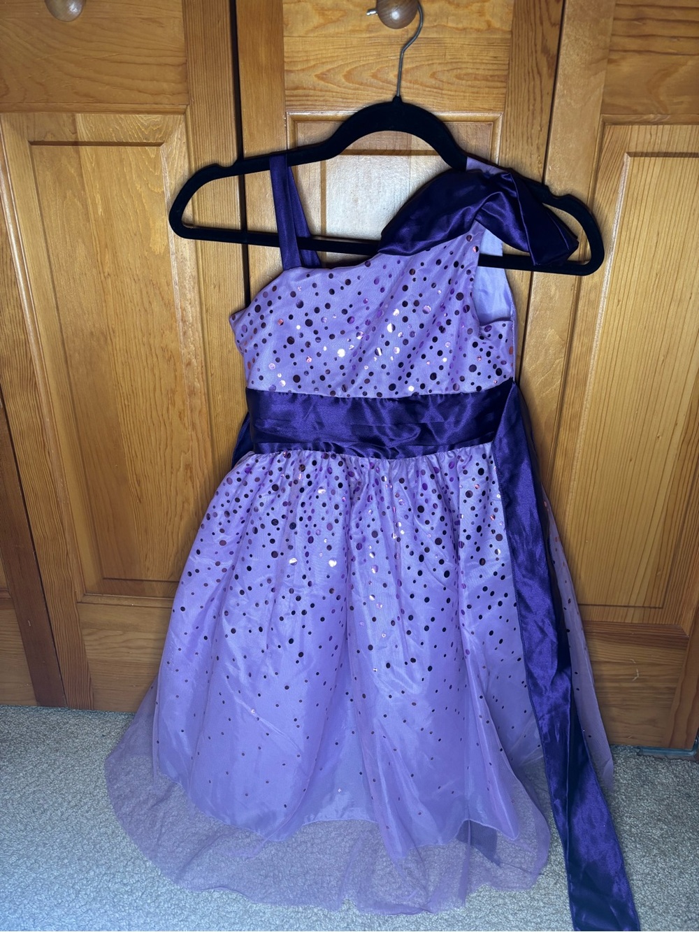 ChicLilac Sequin One-Shoulder Party Dress
